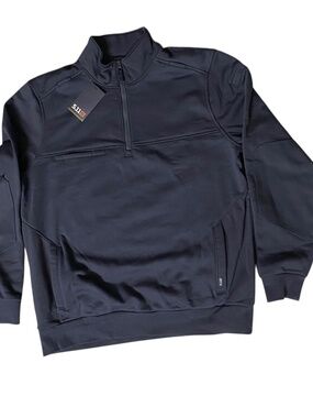 511 TACTICAL 72535 1/4 ZIP JOB SHIRT WITH CANVAS 2.0 FIRE NAVY Blue Size XL NWT